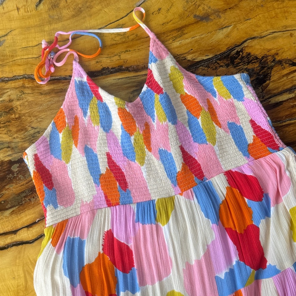 THML Colorful Halter Maxi Dress - Picture 2 of 6